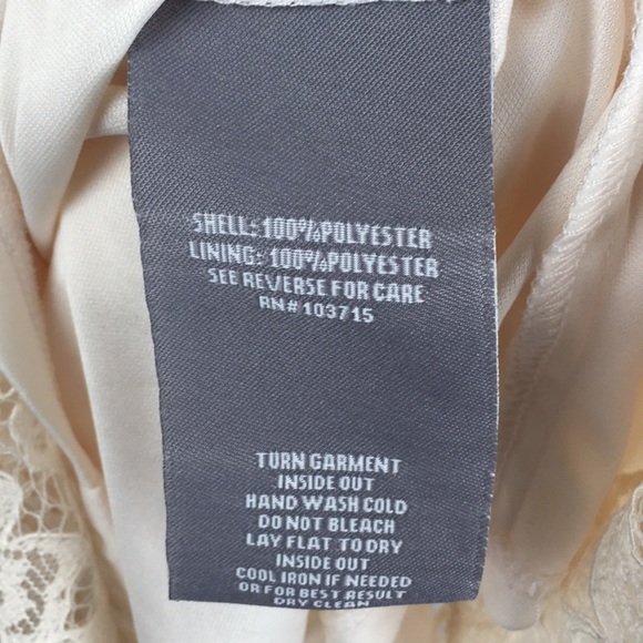 Hope & Harlow| Cream Lace High Neck Dress sz 8 - Picture 5 of 8